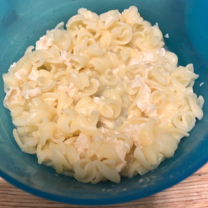 【離乳食完了期】豆腐チーズマカロニ